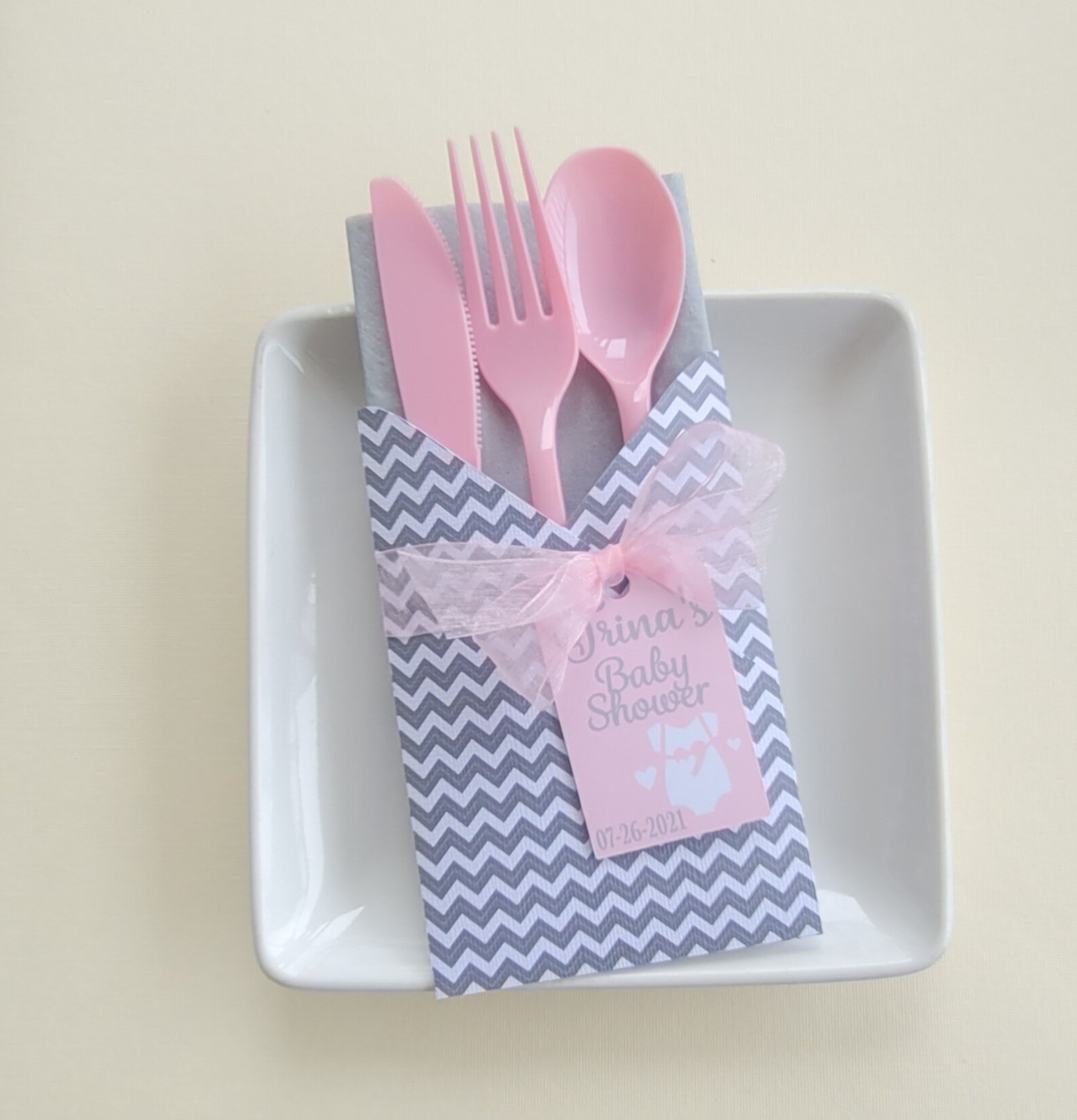 Baby Shower Utensil Holders Baby Shower Flatware Holders Etsy