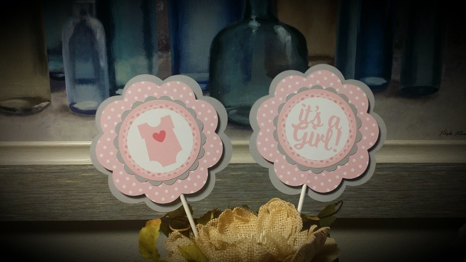 Baby Shower Centerpiece Sticks It's a Boy Centerpiece Etsy