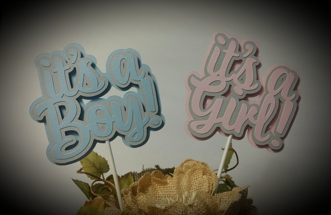 Baby Shower Centerpiece Sticks It's a Boy Centerpiece Sticks It's a Girl Centerpiece Sticks Baby