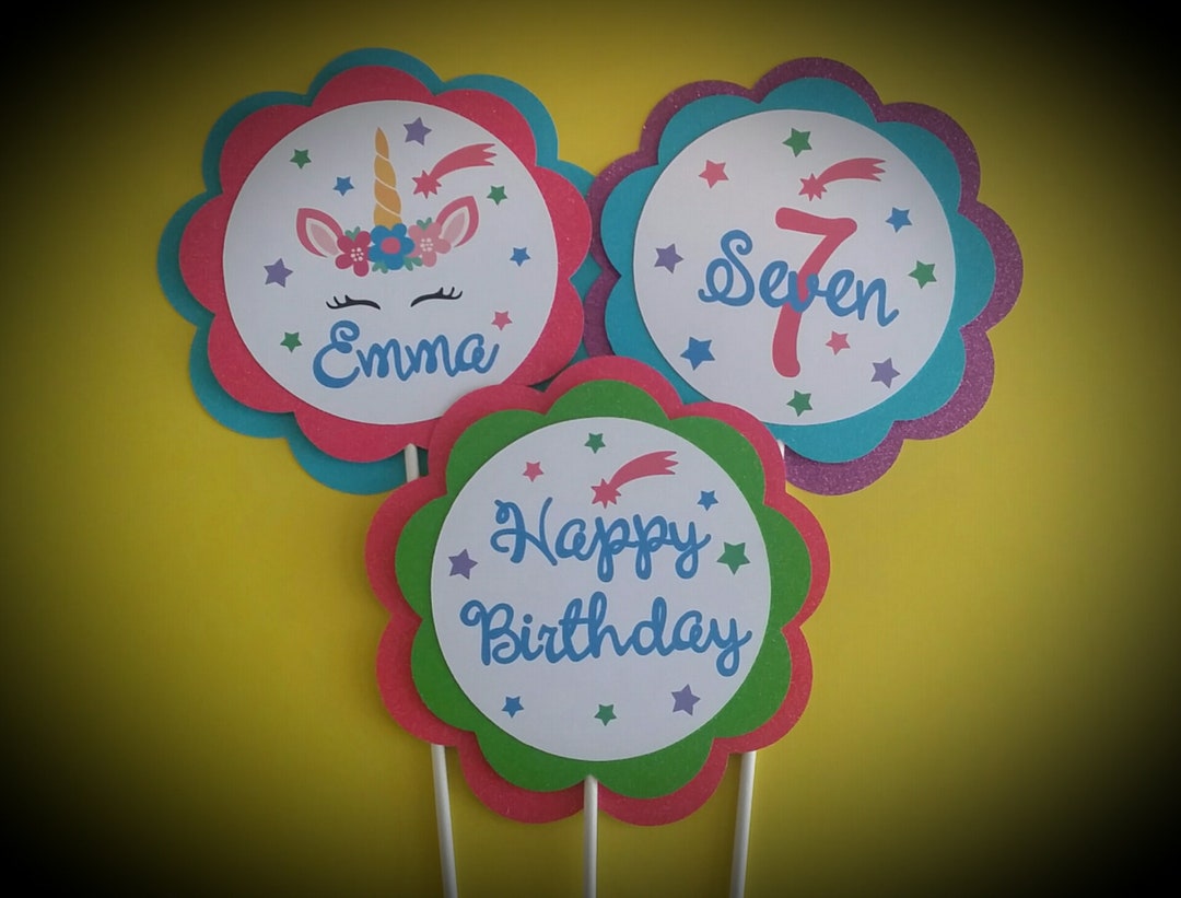 Unicorn Birthday Party Centerpiece Sticks Unicorn Party Centerpiece
