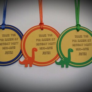 Dinosaur Party Favor Tags - Dinosaur Birthday Party Favor Tags - Dinosaur Favor Tags - Dinosaur - Set of 12