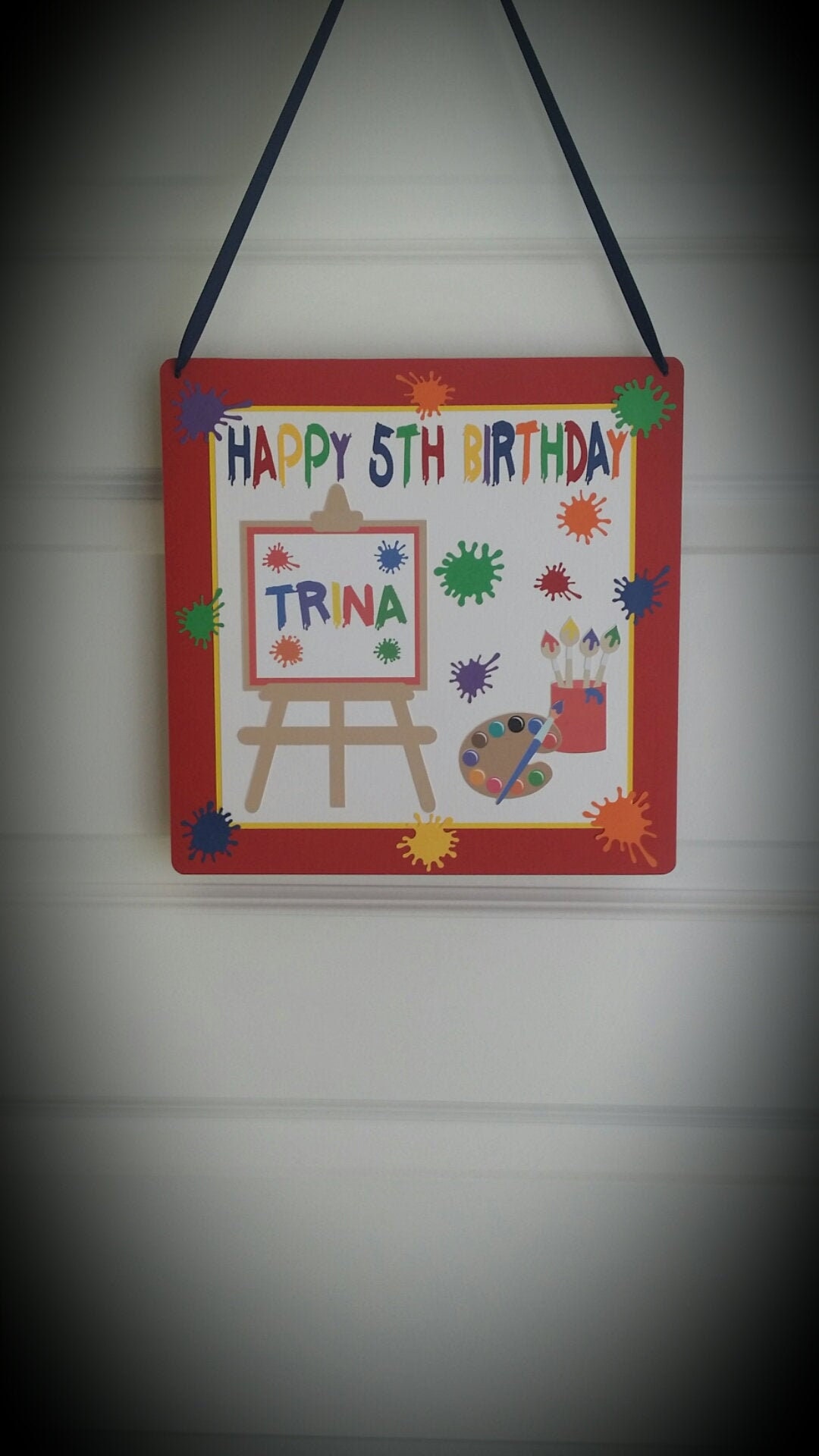 Art Birthday Party Door Sign - Painting Birthday Party Door Sign - Art ...