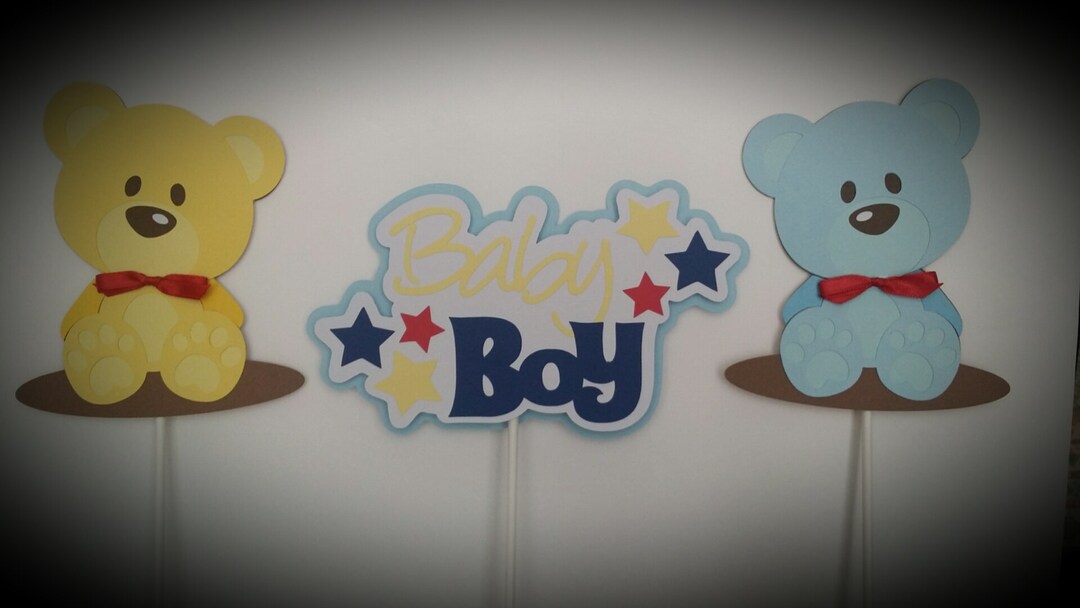 BABY BOY Centerpiece Sticks - Baby Shower Centerpiece Sticks - Baby ...