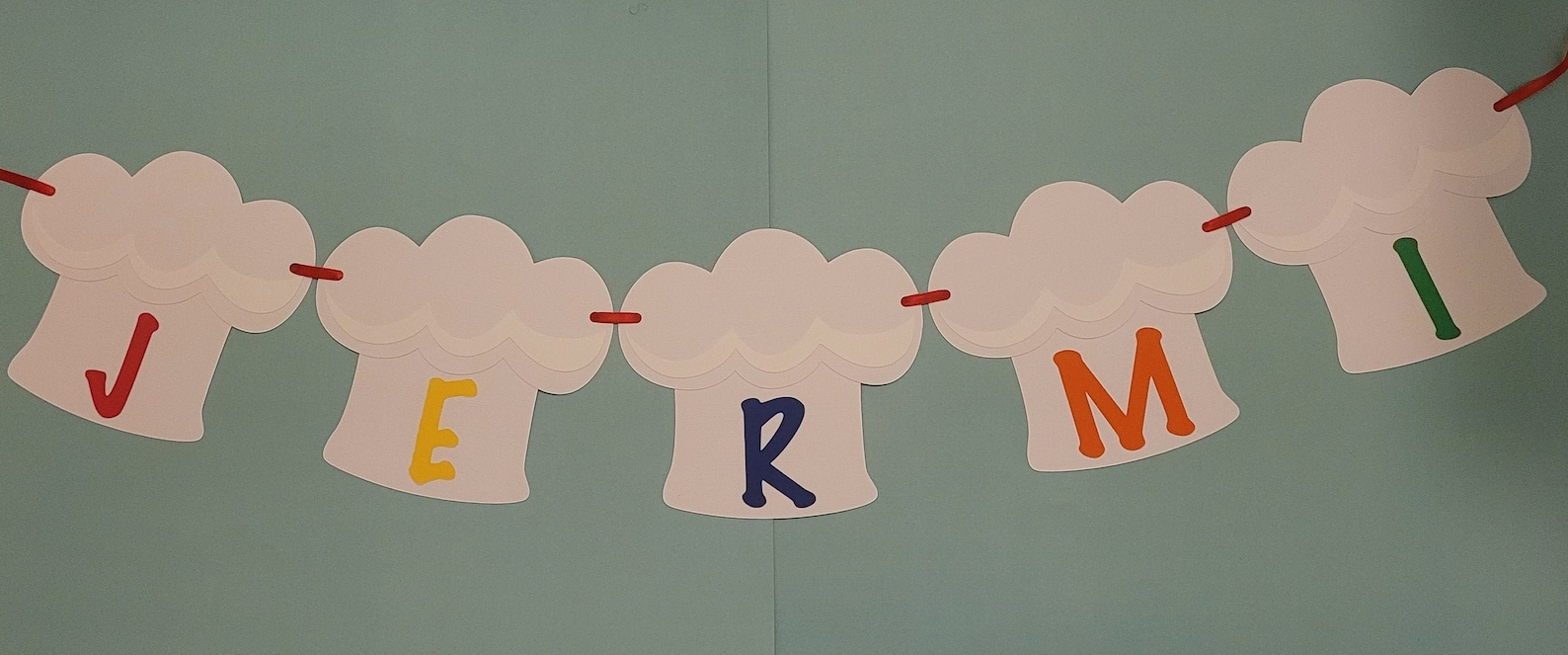 Chef Hat Banner Cooking Birthday Party Banner Baking - Etsy
