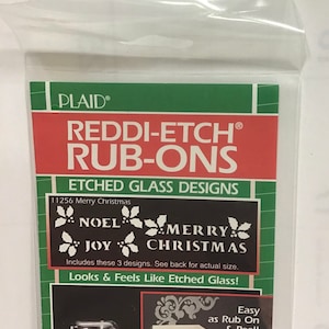 Reddi-Etch etsade glasgnidningar jul