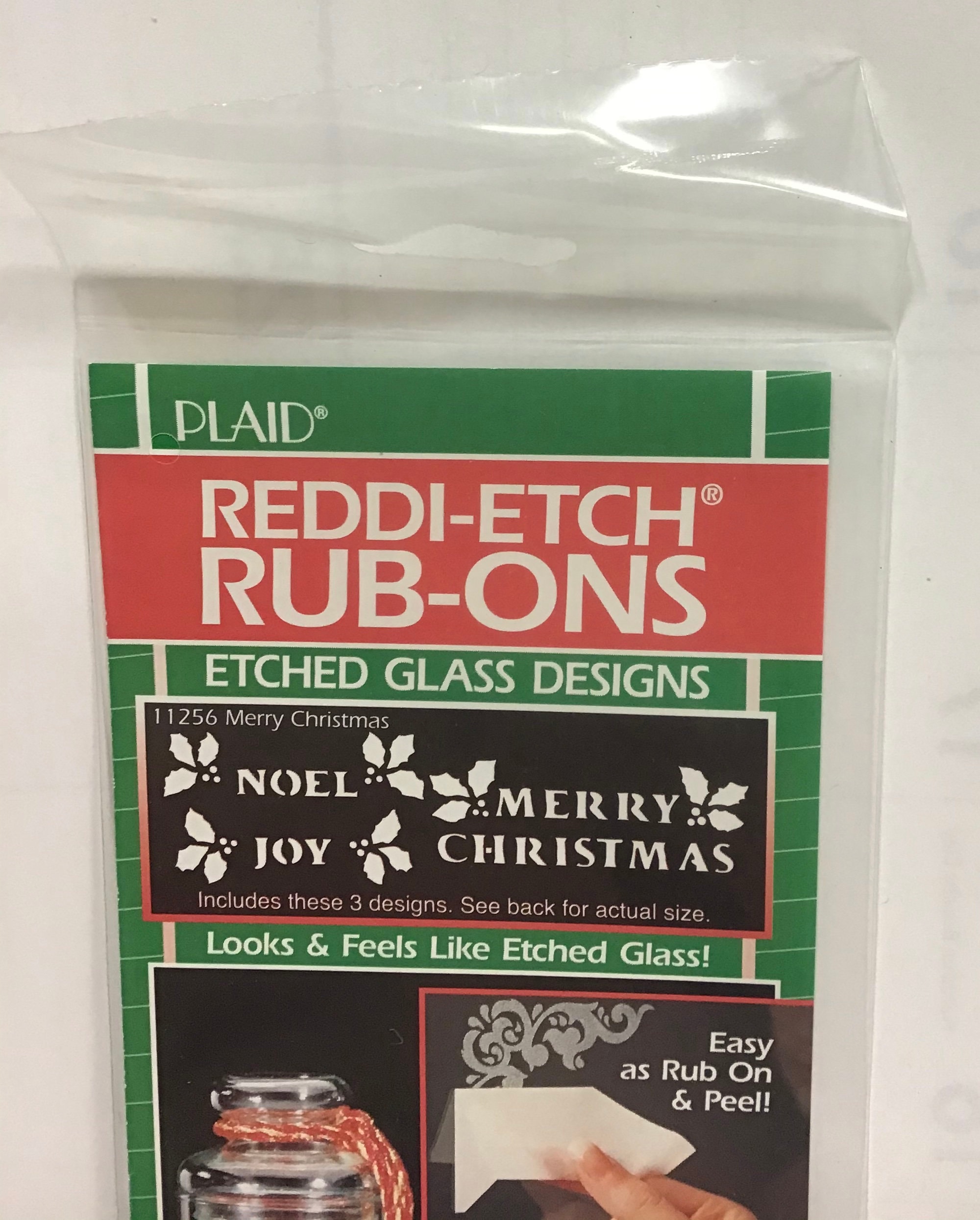 Reddi-etch Etched Glass Rub Ons Christmas -  Canada