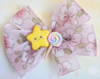 Haarschleife Haarklammer Kawaii Sternchen