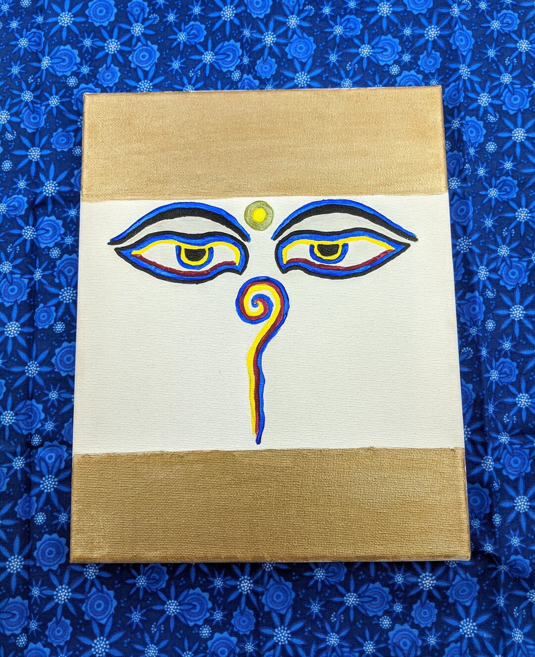 L.A. Buddha Wall Art // Tibetan Buddha Eyes Painting // Meditation