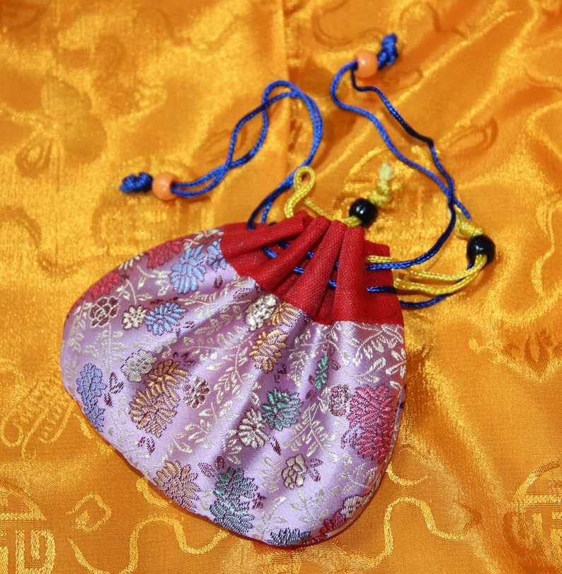Himalayan Pouch Multi-Pack Drawstring Pouch Bag Coin Purse Women Gift Pouch Satin Patterns Gift Bag