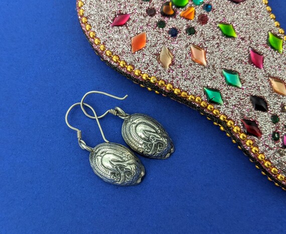 Himalaya Vintage Small Peacock Earrings // Sterli… - image 4