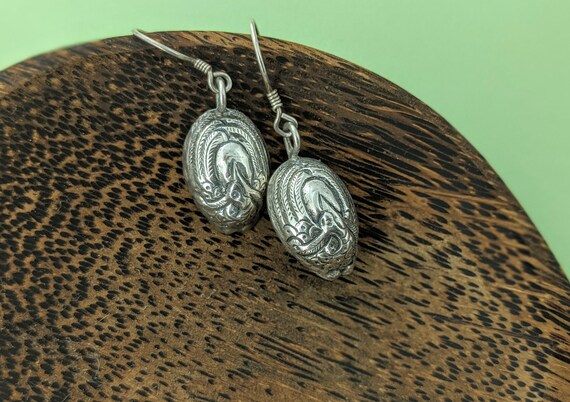 Himalaya Vintage Small Peacock Earrings // Sterli… - image 3
