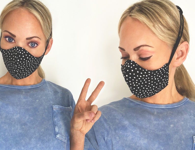 Face Mask w VELCRO® Brand Fastener on Head Straps Over the Etsy