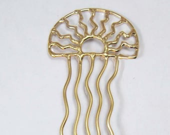 Sunburst Bronze Hair Comb/Hair Pin HC-02