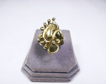 Elegant & Fanciful Bronze Cocktail Ring (one of a kind)   BCR16