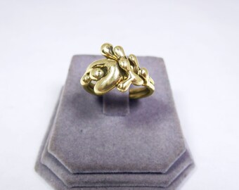 Freeform Handmade Bronze Ring (one of a kind)   BR108