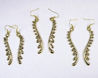 Ellegant Beaded Bronze Earrings by David Blonski - Three "Standard" sizes shown