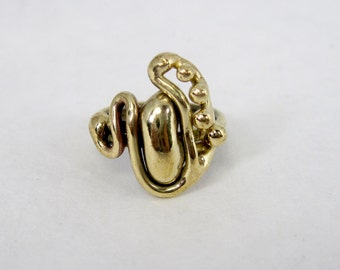 Freeform Handmade Bronze Ring (one of a kind)   BR013