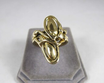 Elegant & Fanciful Bronze Cocktail Ring (one of a kind)   BCR11