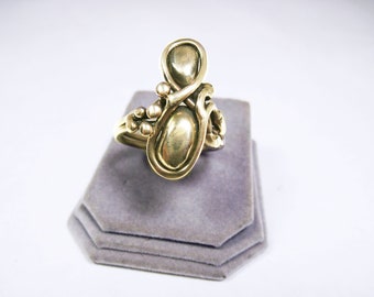 Elegant & Fanciful Bronze Cocktail Ring (one of a kind)   BCR07