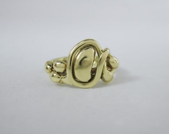 Freeform Handmade Bronze Ring (one of a kind)   BR060