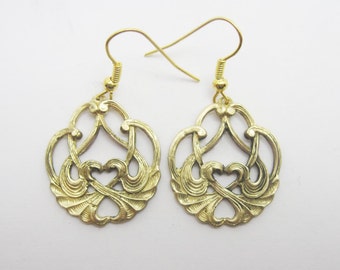 Art Nouveau Earrings in Bronze by David Blonski -  (ER-16)