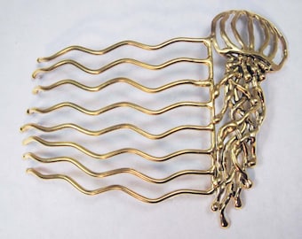 Jelly Fish Bronze Hair Comb HC-05