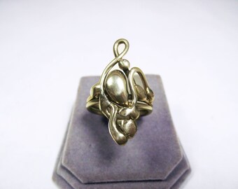 Elegant & Fanciful Bronze Cocktail Ring (one of a kind)   BCR27