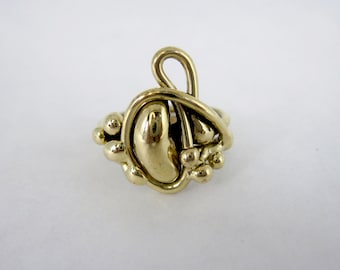 Freeform Handmade Bronze Ring (one of a kind)   BR017