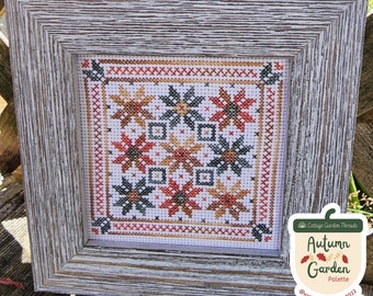 Autumn Garden Quilt Cross Stitch Pattern - Cottagecore (PDF Pattern)