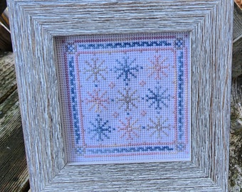 Winter Garden Quilt PDF counted cross stitch pattern | cottagecore | snowflake | Winter