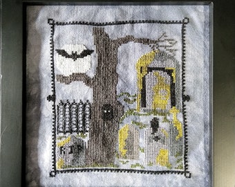 Graveyard- A counted cross stitch pattern by Amanda Barry PDF only | spooky | goth | cemetery |