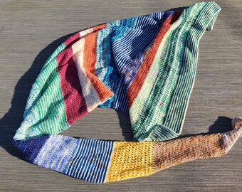 Fossil Shawl- Collaboration with Fangirl Fibers and Yarnaceous | knitwear | shawl | mini skeins | pattern