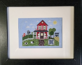 Gina's Farmhouse PDF Cross Stitch Chart- farmhouse- americana-farm