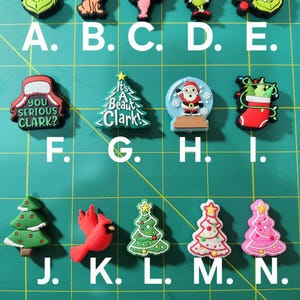 Silicone Focal Beads Character Christmas Santa Tree Max Cardinal for Beadable Pens and Keychains
