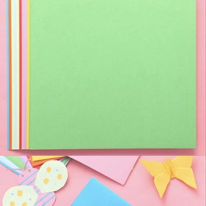 100 Sheets Origami Paper Large 20cm x 20cm Square Pack 10 Assorted Colours UK