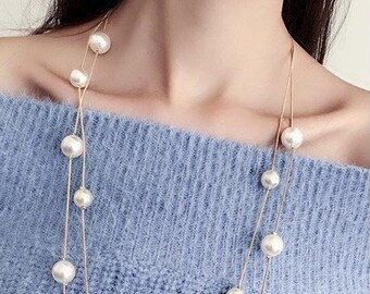 Shirt Gold Faux Pearl Fashion Gatsby 