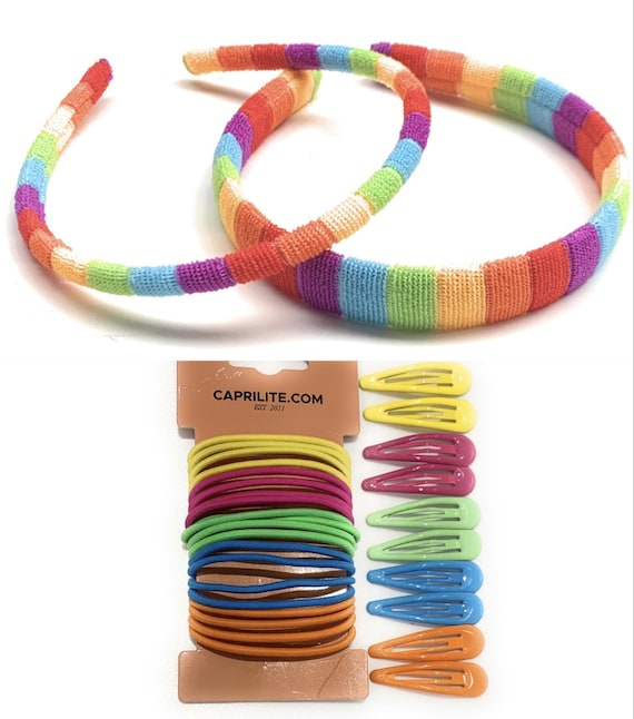 Children's Girls' Colourful Rainbow Hair Accessories - Etsy Canada
