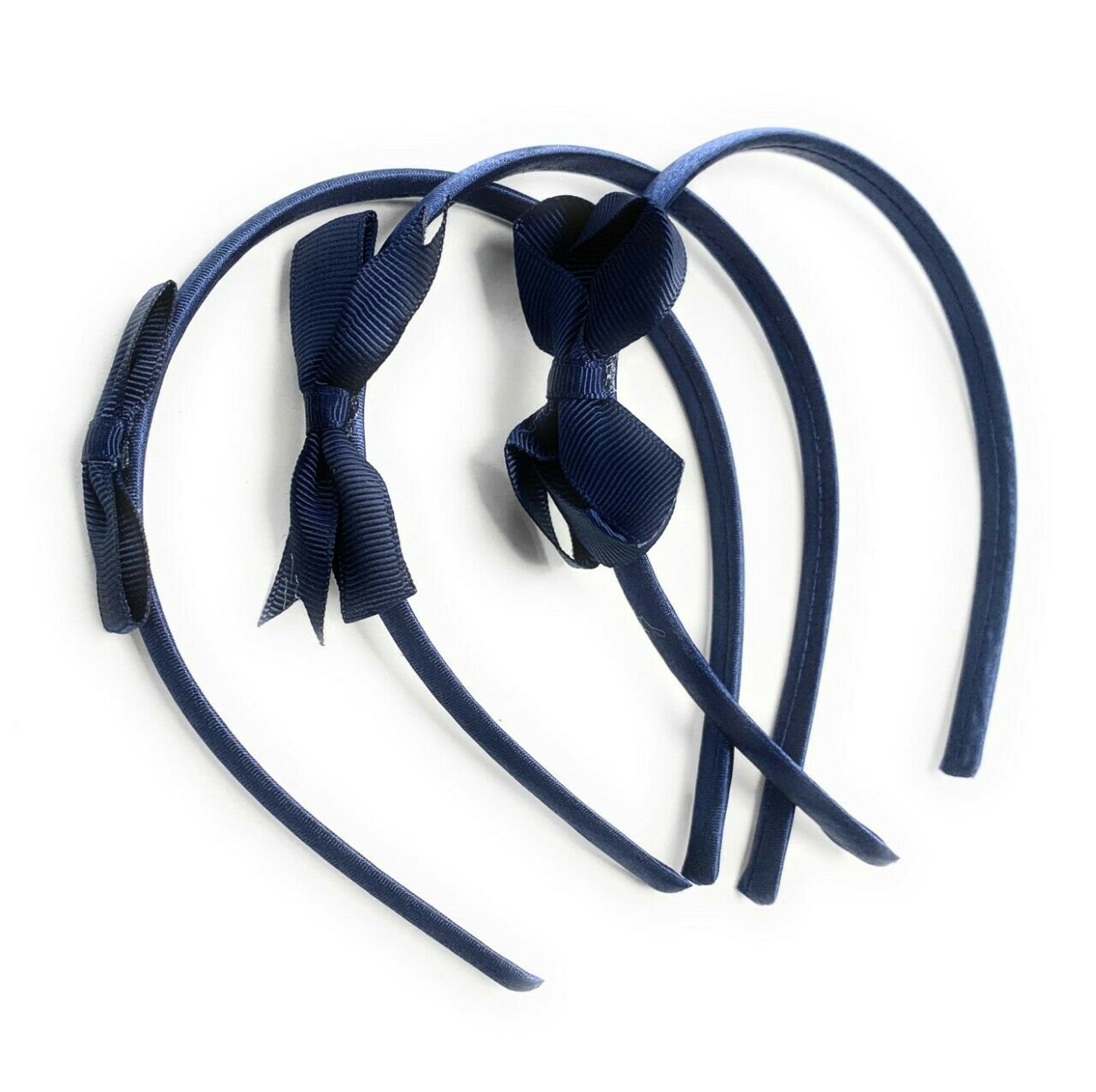 3 Set School Headband Girls Kids Small Hair Bow Slides Grips Etsy