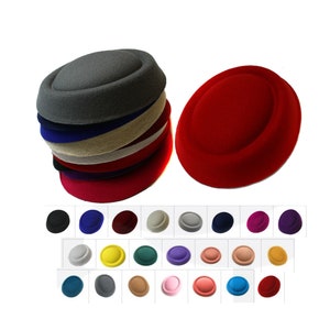 Caprilite Fascinator Base Felt Like Pillbox Hat DIY Material Make Millinery Supplies Wholesale