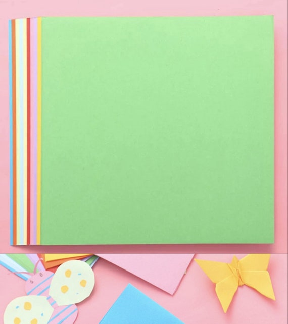 100 Sheets Origami Paper Large 20cm x 20cm Square Pack 10 Assorted Colours  UK