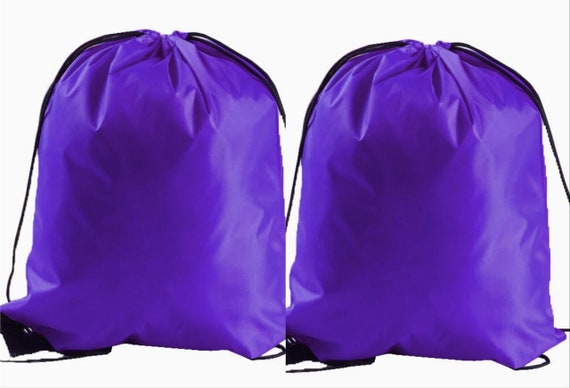 2 X School Drawstring Bag Set Sport Gym Swim PE Dance Sports Book