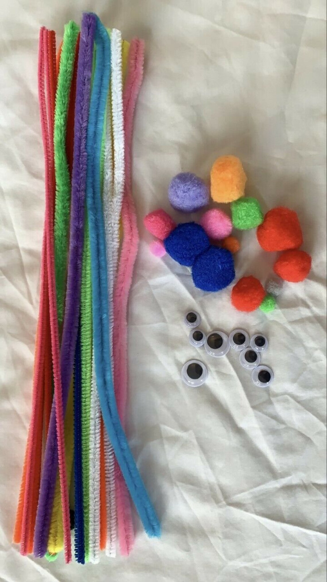 Handpicked 43 PCS Pipe Cleaners Chenille Stems Fluffy Pom Poms Etsy