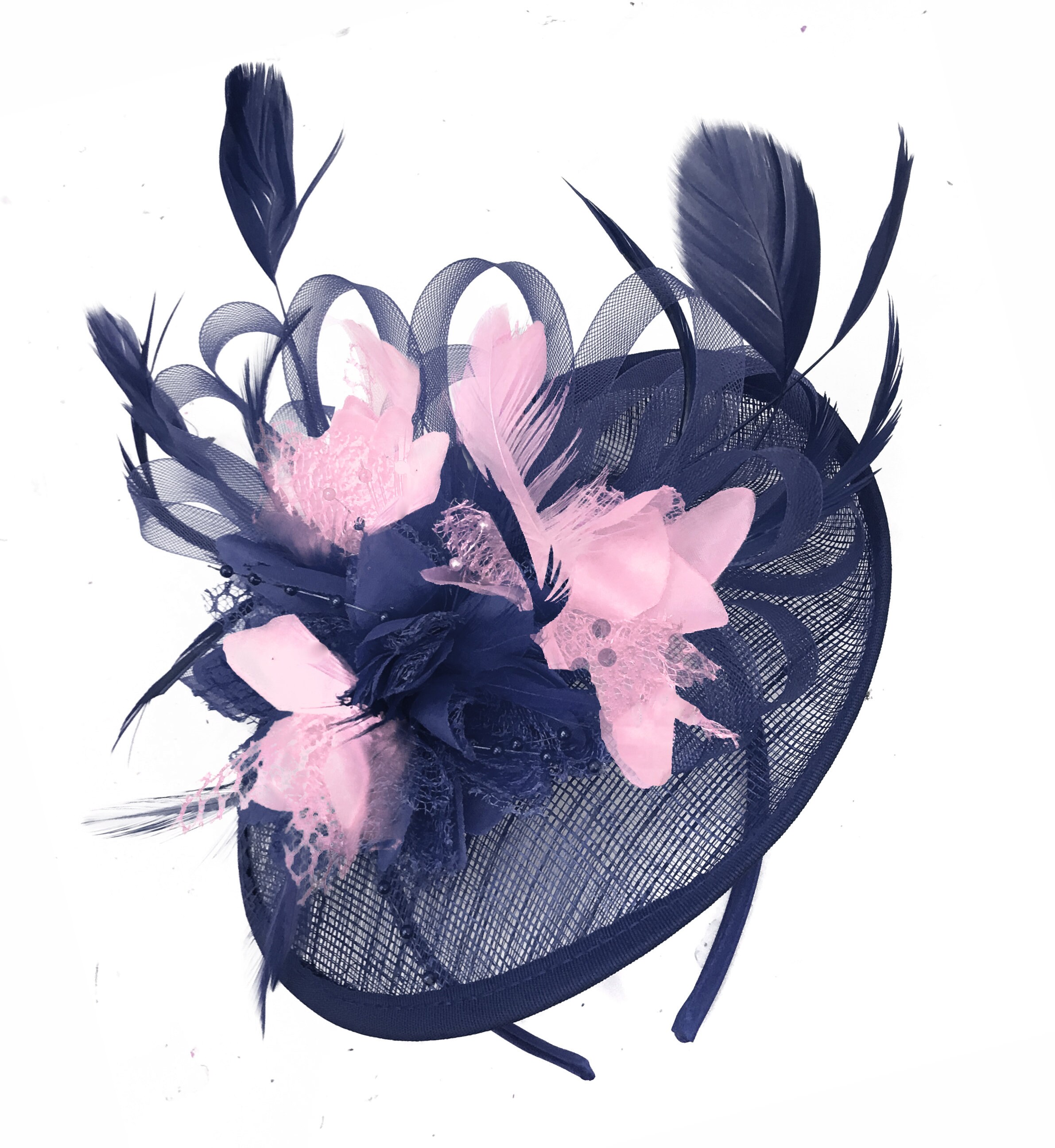 Caprilite Sinamay Navy Blue and Baby 