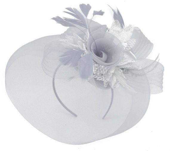 silver wedding hats uk