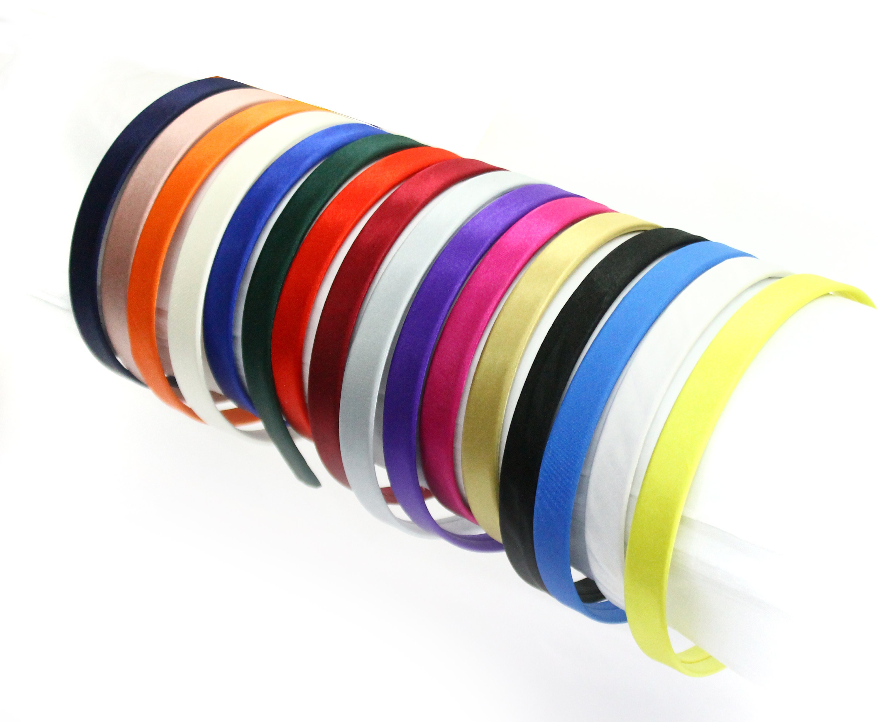 Accessories Plain ALICEBAND Fabric HEADBAND Hair Flat - Band Etsy 15mm Thick SATIN