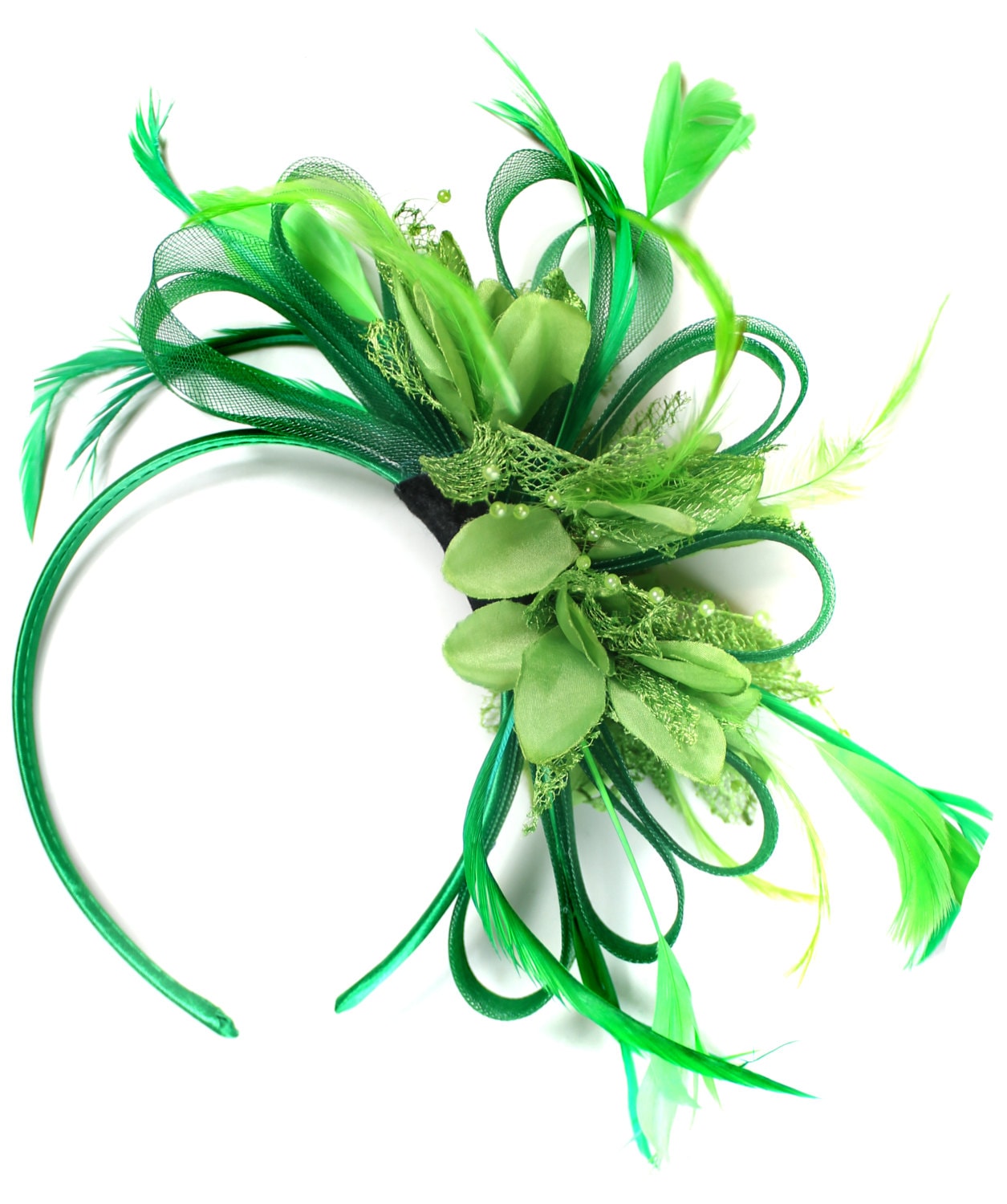 Emerald Green \u0026 Lime Green Feathers 