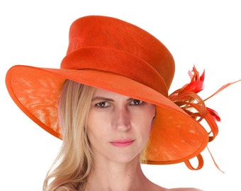 Caprilite Orange Queen Hat Brim 