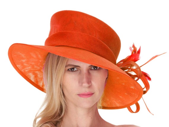 Caprilite Orange Queen Hat Brim 