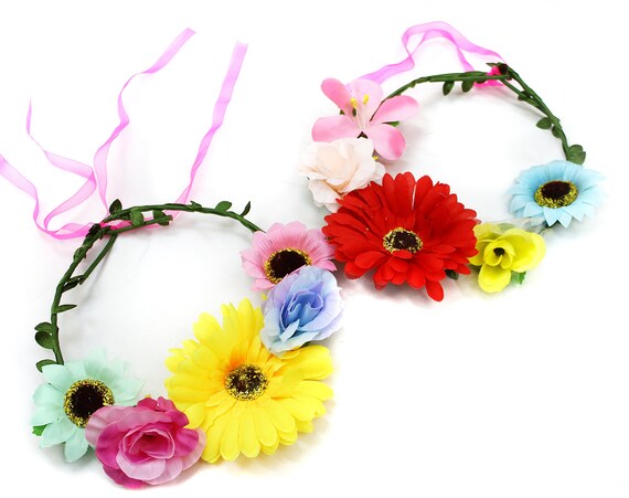 wire flower headband