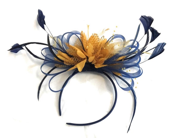 Caprilite Navy Blue and Mustard Yellow 